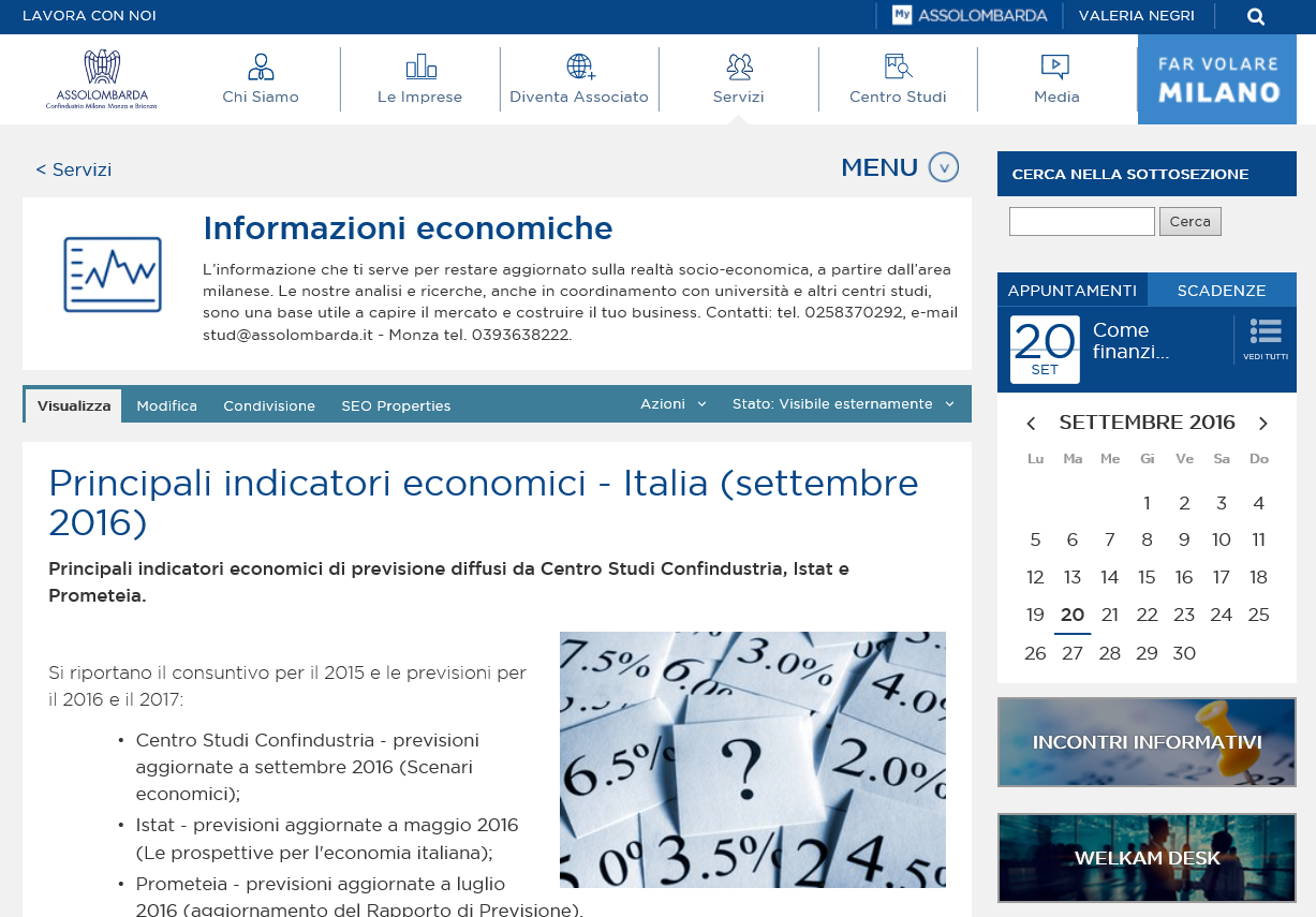 Principali indicatori economici Italia: le previsioni più aggiornate
