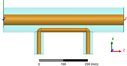 Accoppiatore da 6.9 db con lunghezza linea accoppiata da 204 mm. Le stesse analisi parametriche descritte in precedenza sono state effettuate per il progetto di accoppiatore direzionale di 6.