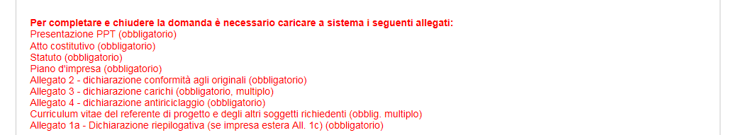 Confermata la modifica della domanda, l utente potrà modificare i dati e/o le informazioni nella diverse sezioni.