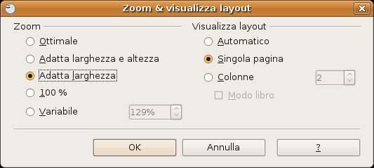 le impostazioni relative alla memoria utilizzata e al numero di operazioni annullabili le impostazioni generali di visualizzazione e stampa i percorsi predefiniti (salvataggio e apertura dei file, i