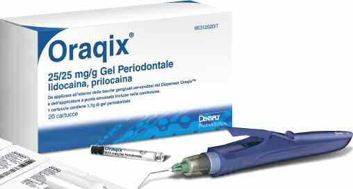 Oraqix agisce con precisione sulle fibre nervose del parodonto, permettendo di eseguire la detartrasi sopra e sotto-gengivale, la levigatura radicolare e il sondaggio delle tasche parodontali, senza