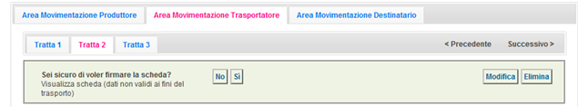 utilizzare; Menù a tendina per l indicazione della tipologia di trasporto Campo per l inserimento del nome e del cognome del comandante della nave Funzione calendario attivabile tramite click Campo