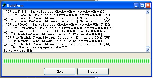 Build e Programmazione La programmazione vera e propria, ovvero il trasferimento del "firmware file" dal proprio personal computer alla memoria ROM della pulsantiera, avviene tramite il programmatore