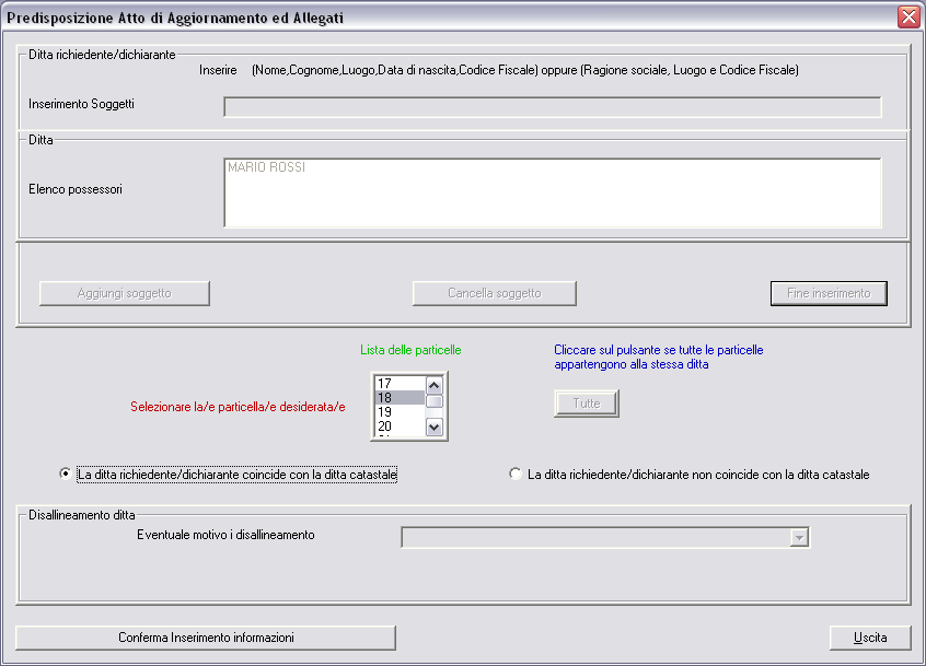 PREGEO Pagina 85 di 186 Dopo aver completato l inserimento premere il pulsante Fine.