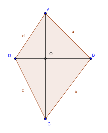 QUESITO 1 Si dimostri che se le diagoali di u quadrilatero soo perpedicolari, la somma dei quadrati di due lati opposti è uguale alla somma dei quadrati degli altri due.