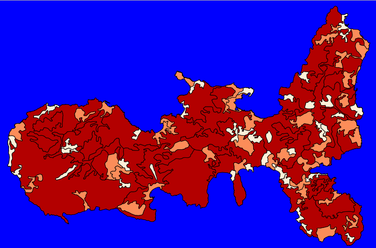 Tecniche di rappresentazione graduate Quantum GIS - QGIS 5.000 4.500 4.000 3.500 3.000 2.500 2.000 1.500 1.