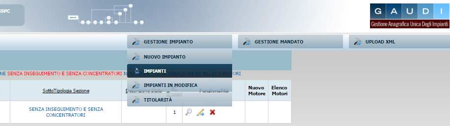 Registrazione Impianto Convalida dei dati Dopo aver associato all impianto il Produttore, ricercare l impianto