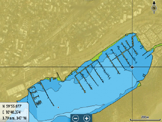 Trasparenza minima Trasparenza massima Navionics Fish N' Chip Il sistema supporta la funzione cartografica Navionics Fish N Chip (solo Stati Uniti).