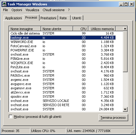 Deadlock o stallo (mi si è piantato il PC!) Gestione dei deadlock Molte risorse possono essere utilizzate da un solo processo alla volta CPU, stampanti, CD, scanner, ecc.