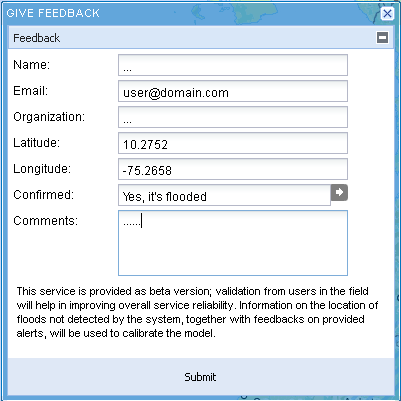 APPLICAZIONE WEB GIS ALLERTA SICCITA Distribuzione degli