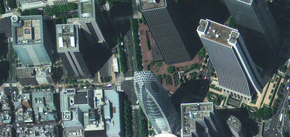 GeoEye-1 Japan's central business district