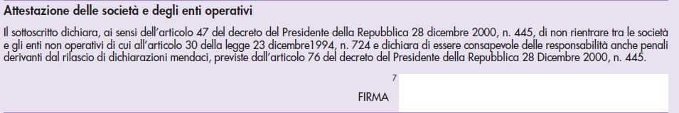 Redazione Fiscale Info Fisco 036/2015 Pag. 8 / 8 ATTESTAZIONE SOCIETÀ NON OPERATIVE L art. 30 co. 4 della L.