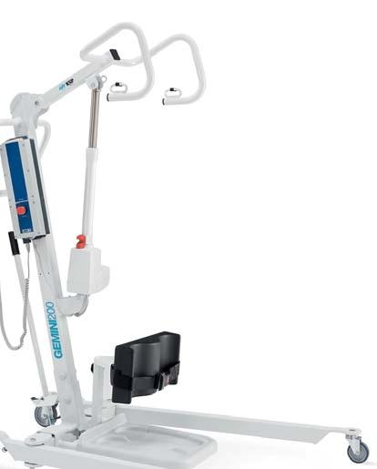 Serie GEMINI s series N 815-170 N 815-200 N 825-170 N 825-200 GEMINI N 800 Verticalizzatori Patient standing hoists - Struttura realizzata in acciaio verniciato con polveri epossidiche in tunnel