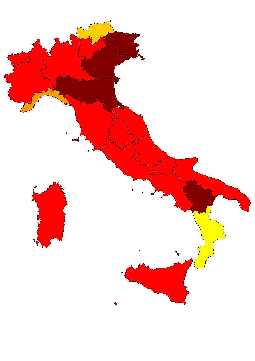 Gradiente geografico nella copertura vaccinale Copertura vaccinale per MPR (prima dose) al 24 mese, anno 2003 Liguria 79.1% <=60.