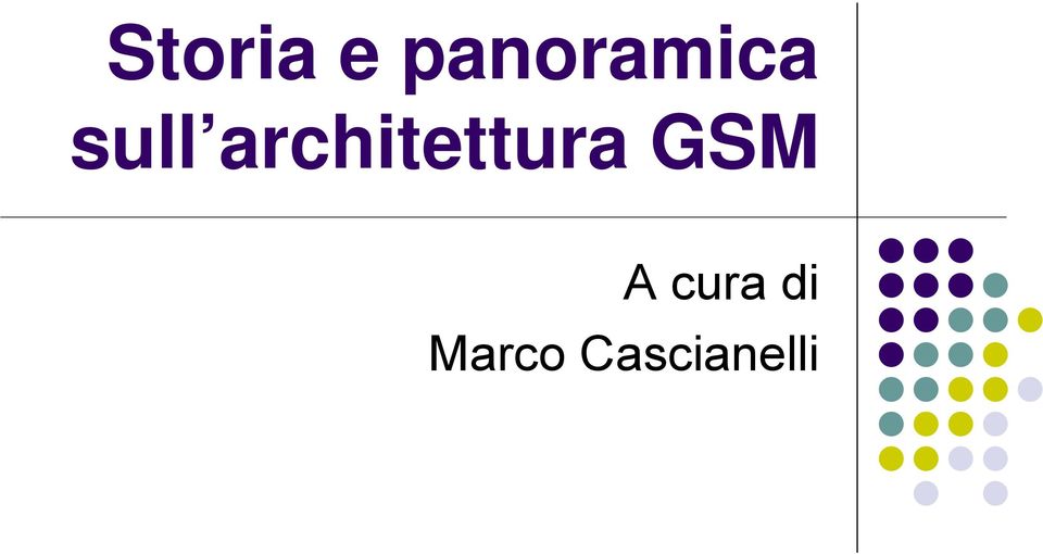 architettura GSM