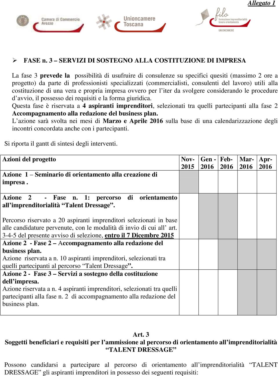 (commercialisti, consulenti del lavoro) utili alla costituzione di una vera e propria impresa ovvero per l iter da svolgere considerando le procedure d avvio, il possesso dei requisiti e la forma