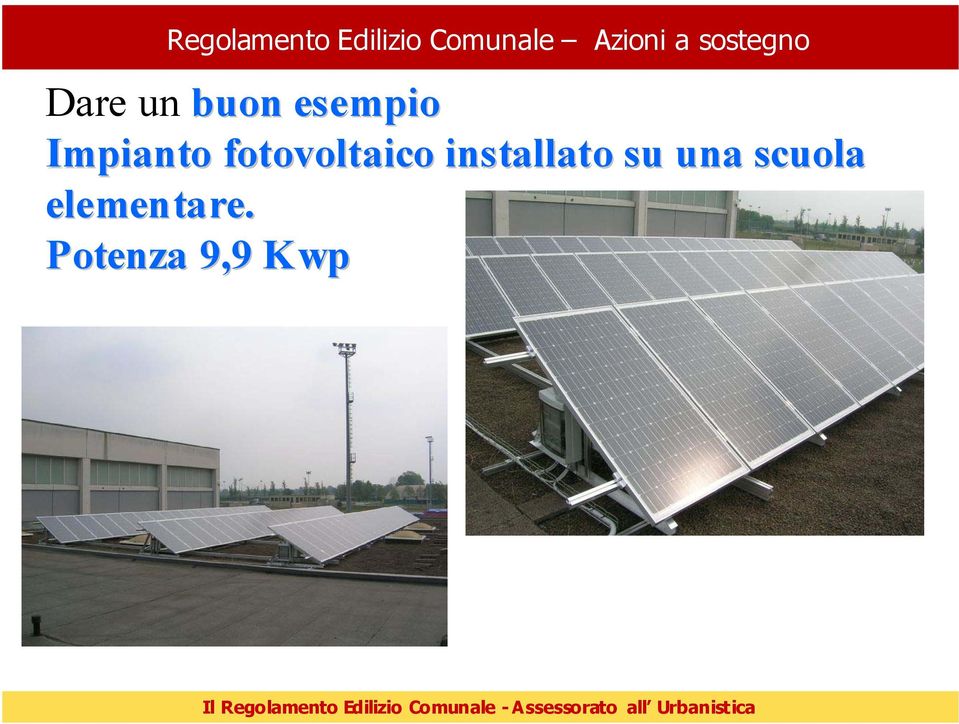 esempio Impianto fotovoltaico
