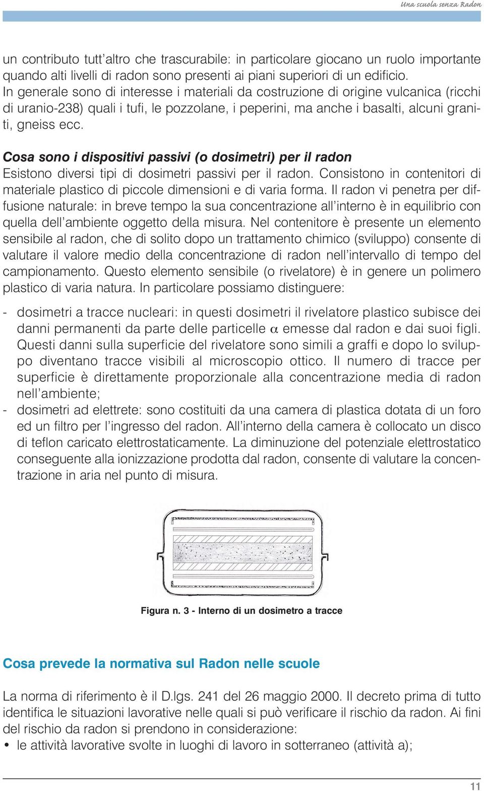 Cosa sono i dispositivi passivi (o dosimetri) per il radon Esistono diversi tipi di dosimetri passivi per il radon.