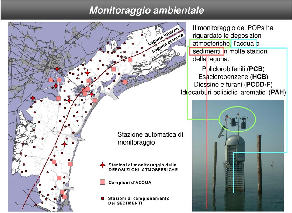 Policlorobifenili (PCB) Esaclorobenzene (HCB) Diossine e furani (PCDD-F) Idrocarburi policiclici