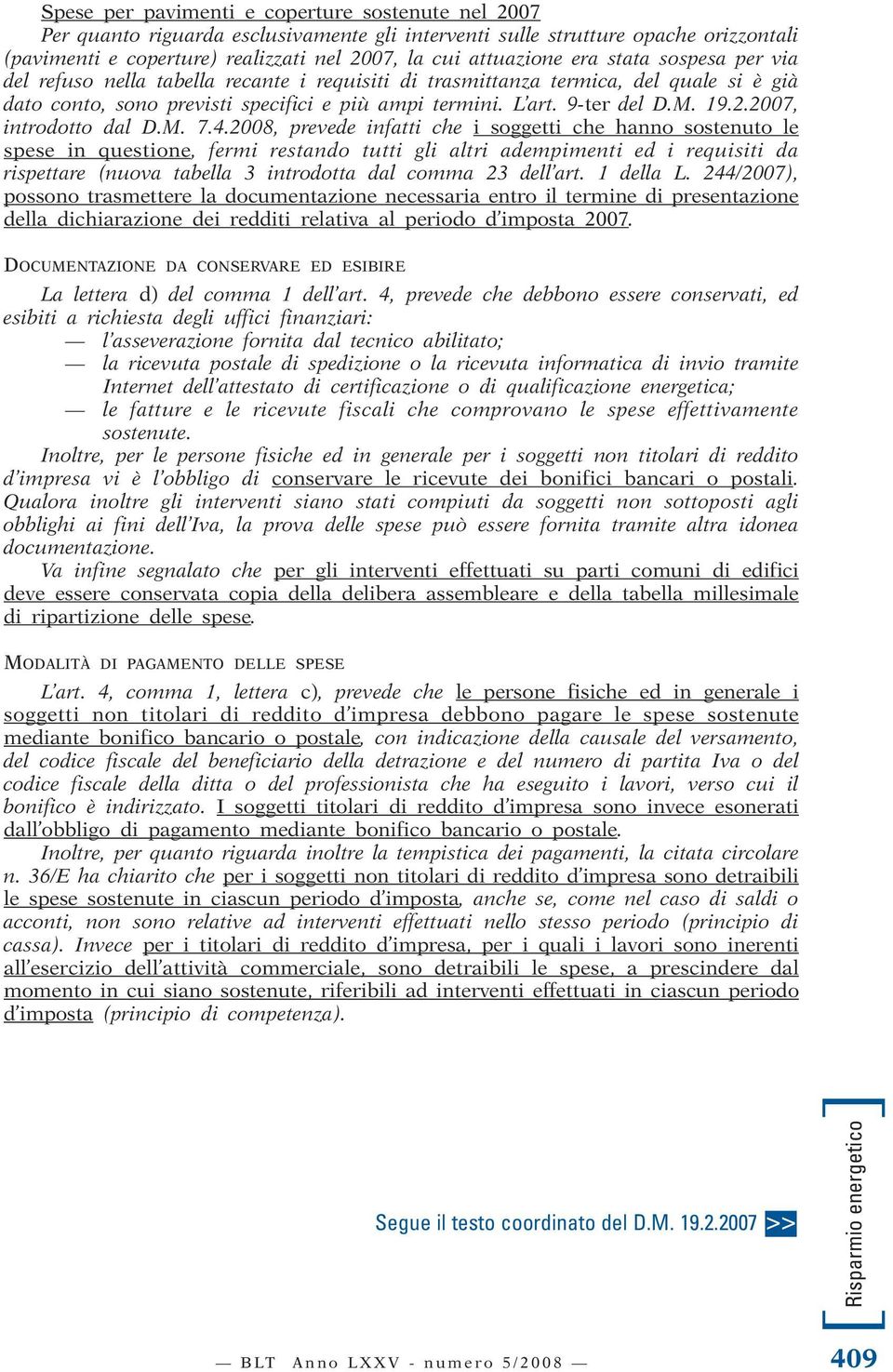 2007, introdotto dal D.M. 7.4.