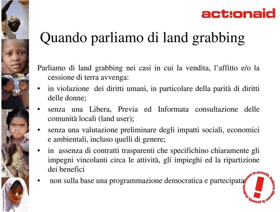 valutazione a preliminare edegli impatti sociali, economici o c e ambientali, incluso quelli di genere; in assenza di contratti trasparenti che specifichino