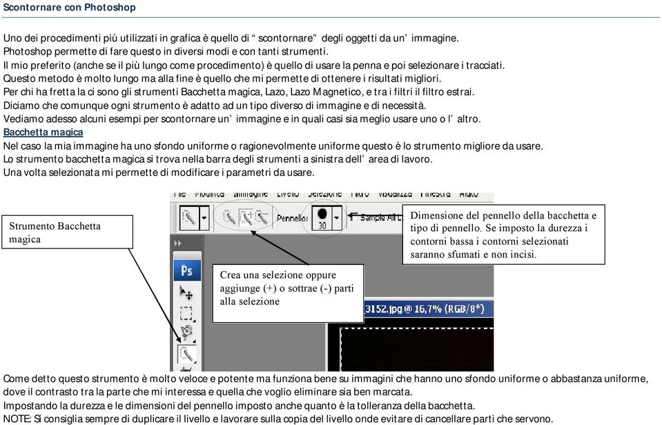 Questo metodo è molto lungo ma alla fine è quello che mi permette di ottenere i risultati migliori.