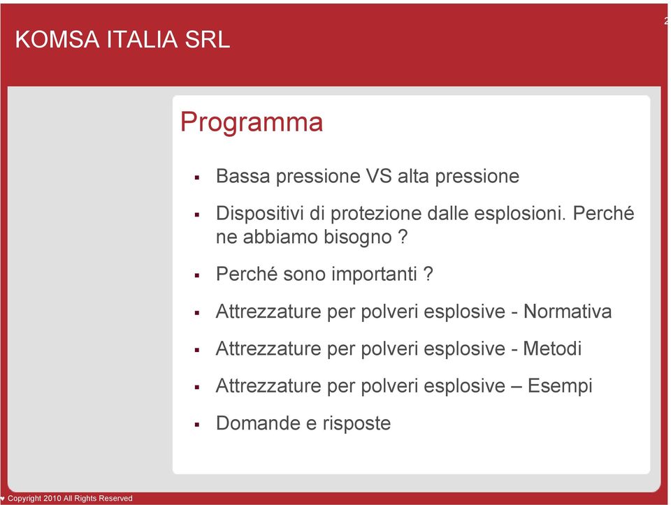 Attrezzature per polveri esplosive - Normativa Attrezzature per polveri