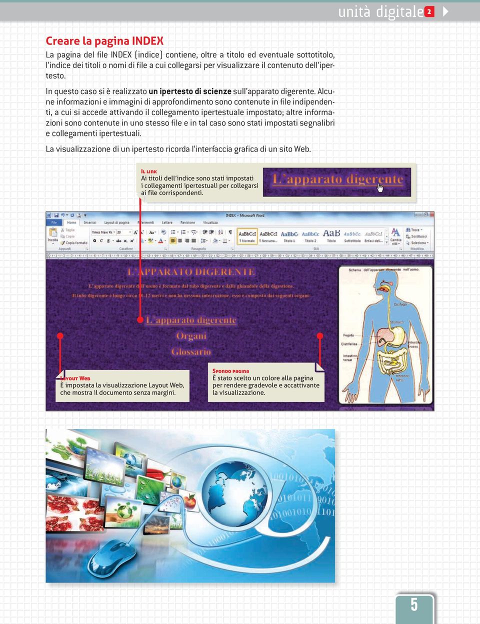 Alcune informazioni e immagini di approfondimento sono contenute in file indipendenti, a cui si accede attivando il collegamento ipertestuale impostato; altre informazioni sono contenute in uno