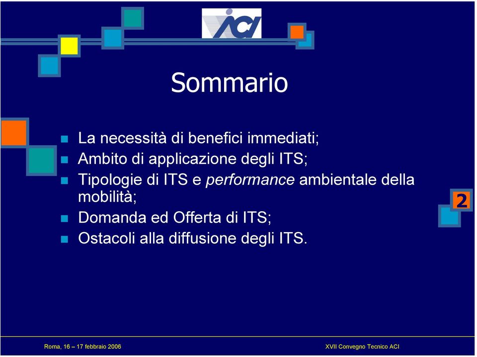 e performance ambientale della mobilità; Domanda