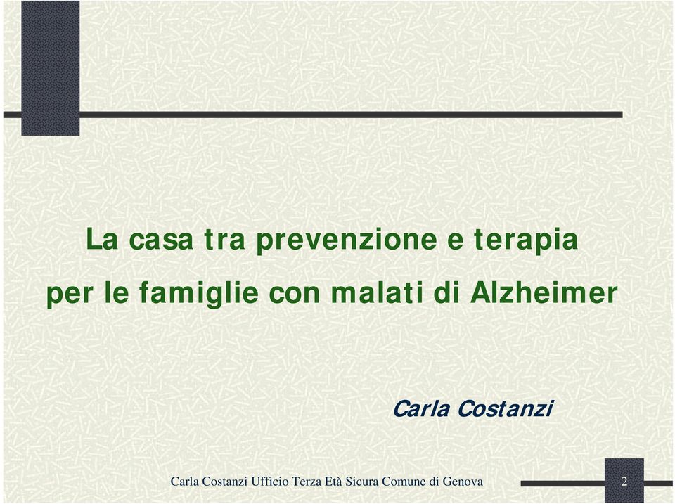 Alzheimer Carla Costanzi Carla