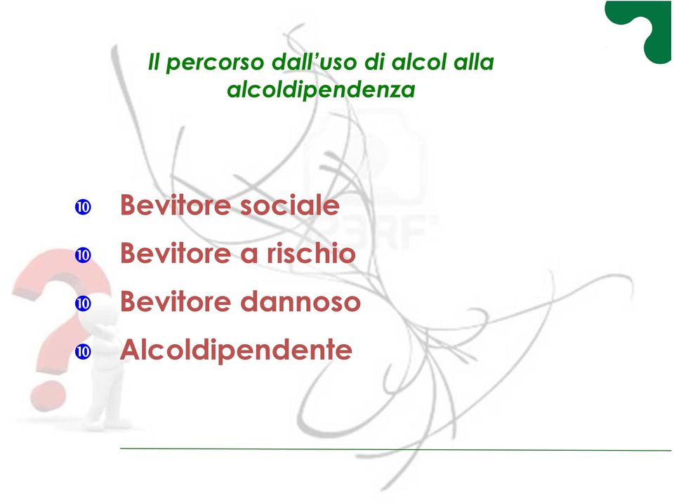 sociale Bevitore a rischio