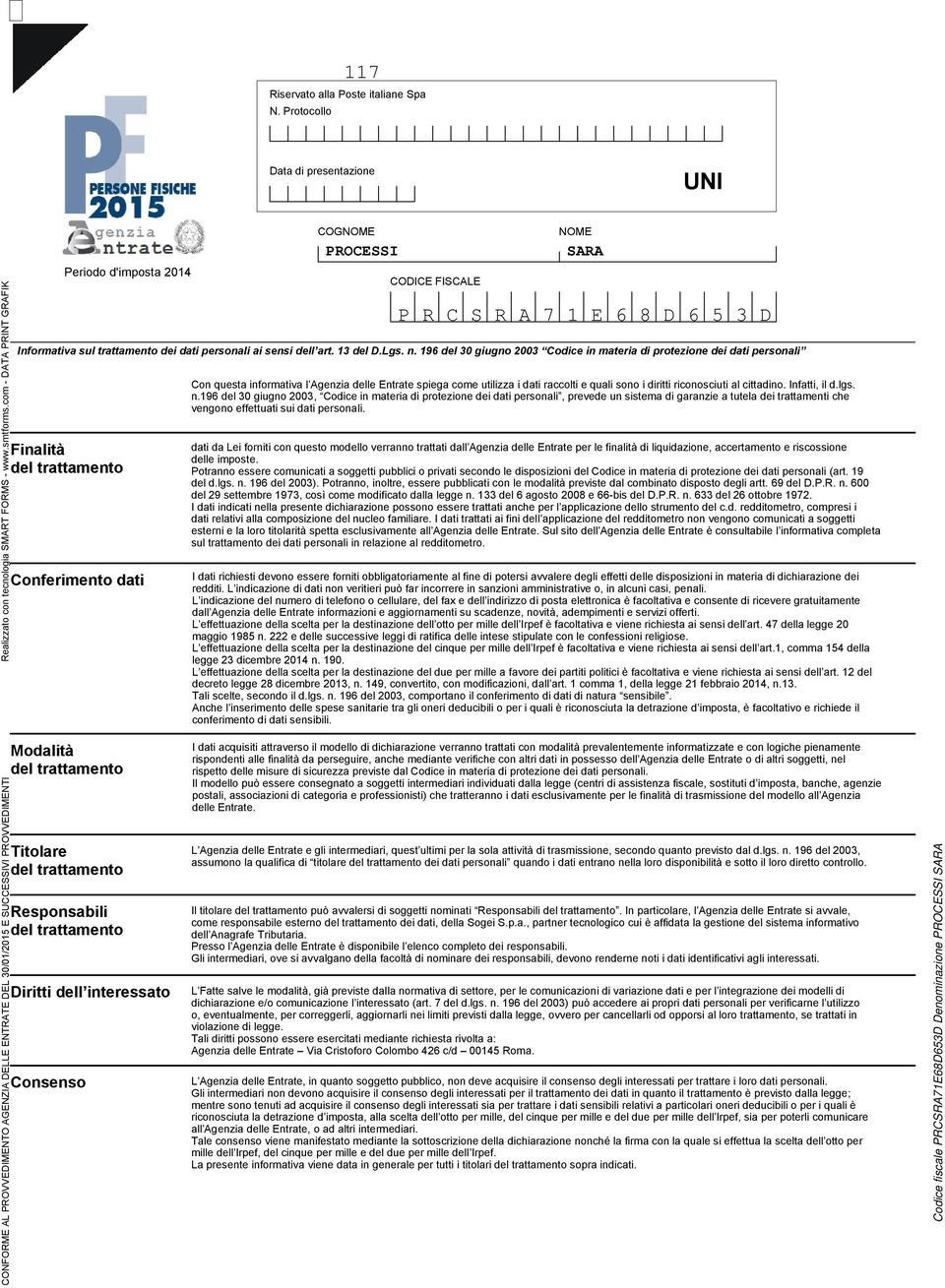 sono i diritti riconosciuti al cittadino. Infatti, il d.lgs. n.