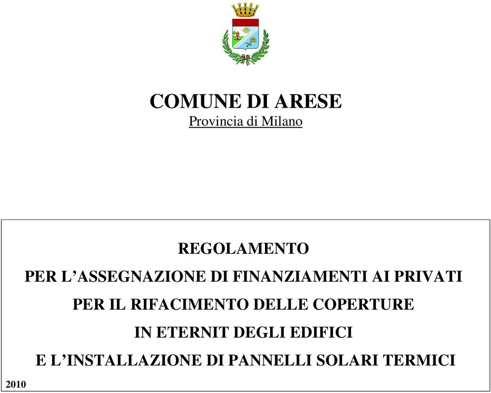 PRIVATI PER IL RIFACIMENTO DELLE COPERTURE IN