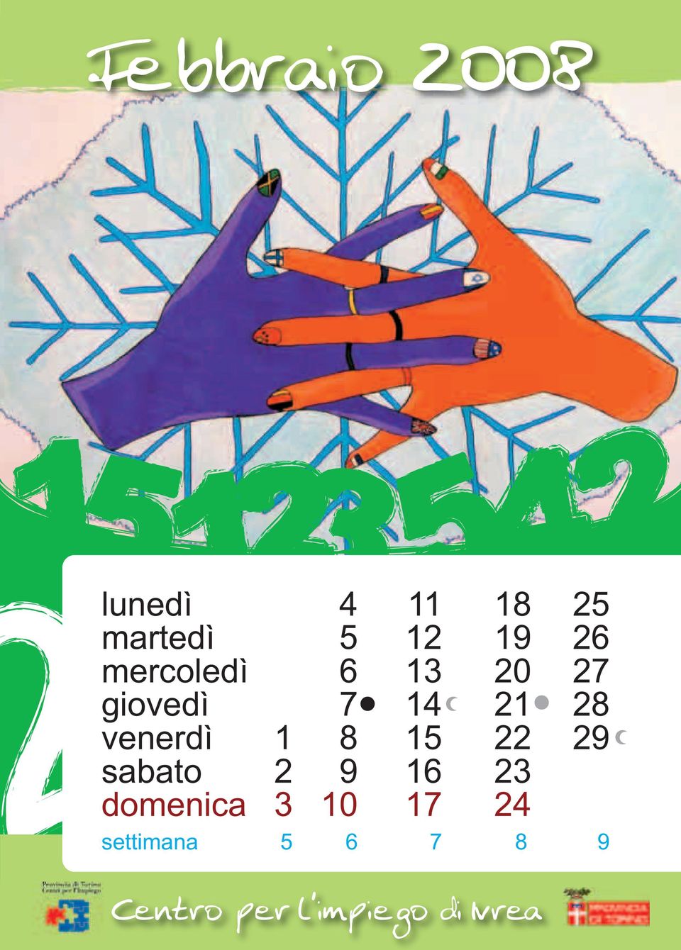 14 21 28 venerdì 1 8 15 22 29 sabato 2 9