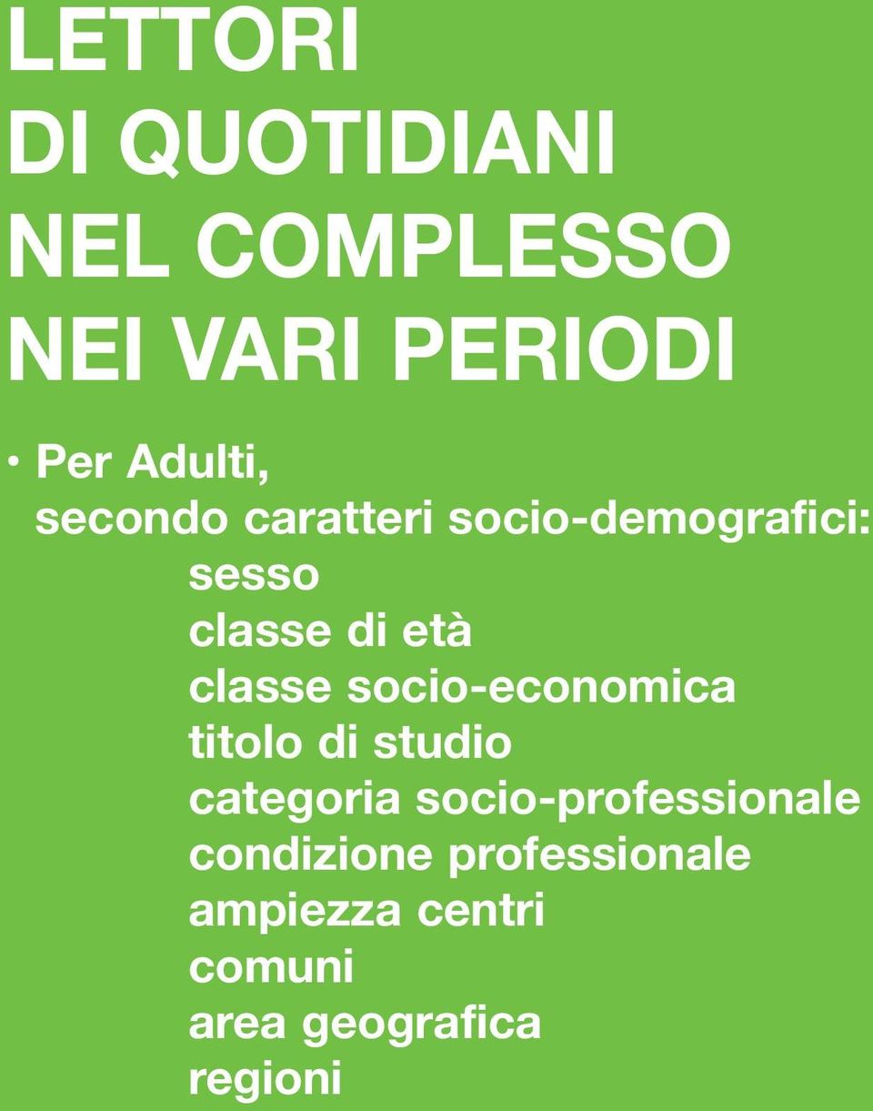 socio-economica titolo di studio categoria socio-professionale