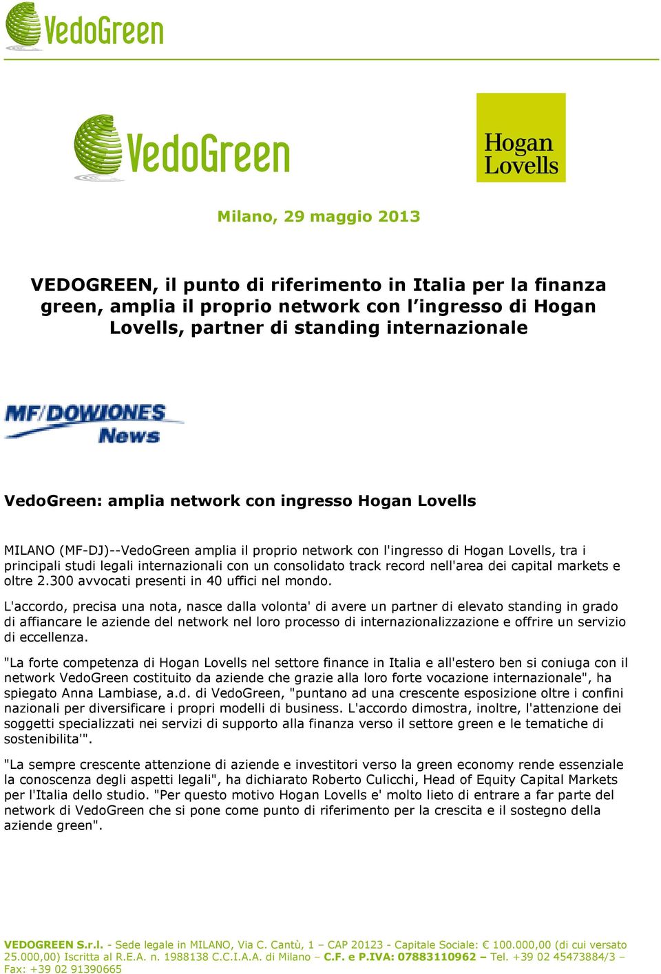 amplia il proprio network con l ingresso di