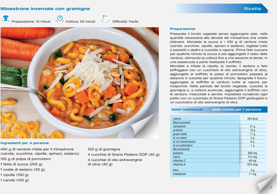 Prima fate cuocere per qualche minuto la zucca e poi aggiungete il resto delle verdure, ultimando la cottura fino a che saranno al dente. In una casseruola a parte realizzate il soffritto.