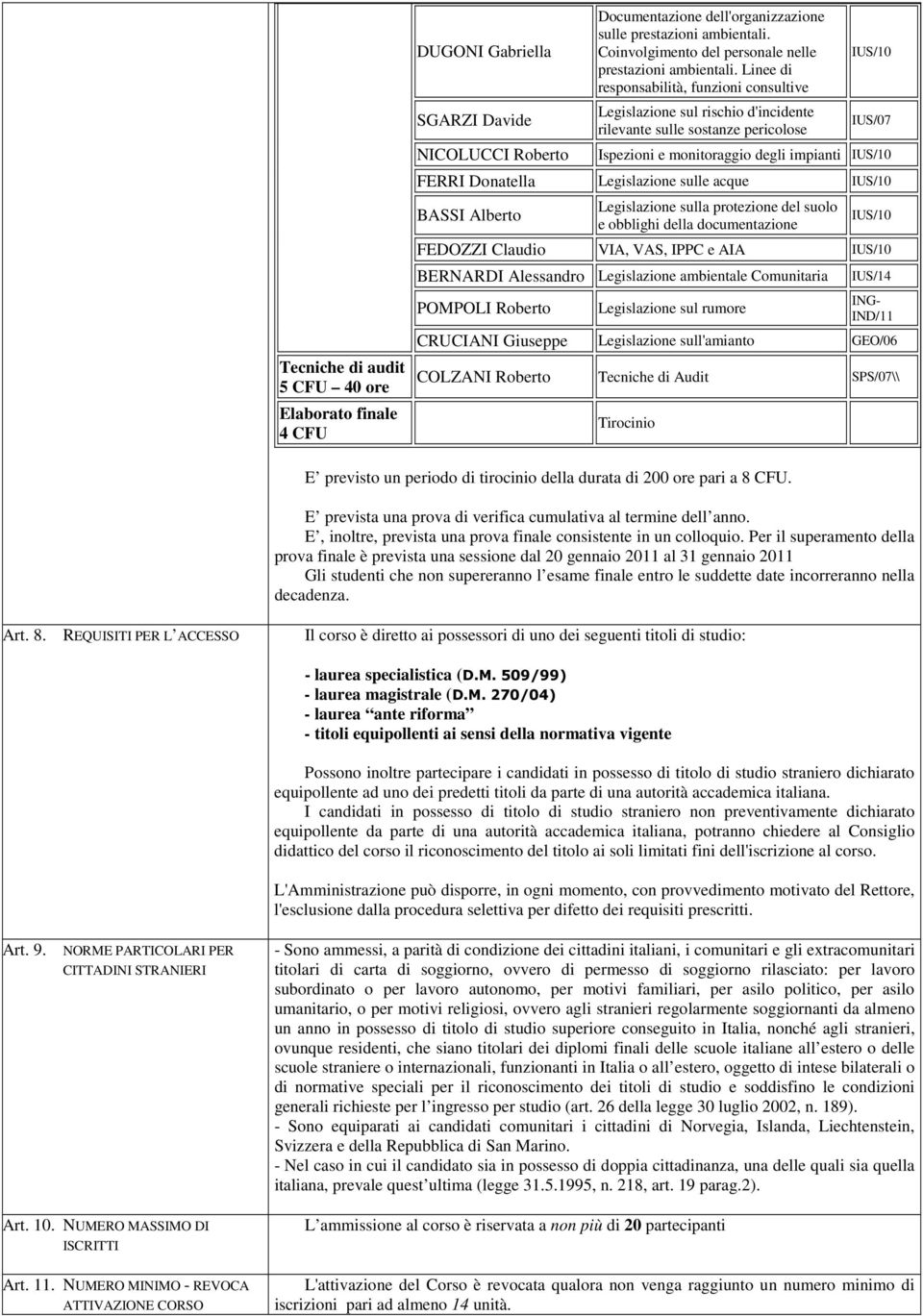 Linee di responsabilità, funzioni consultive Legislazione sul rischio d'incidente rilevante sulle sostanze pericolose IUS/07 Ispezioni e monitoraggio degli impianti FERRI Donatella Legislazione sulle