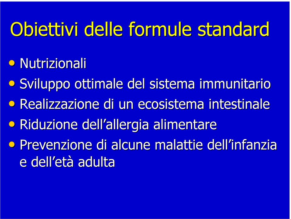 ecosistema intestinale Riduzione dell allergia alimentare