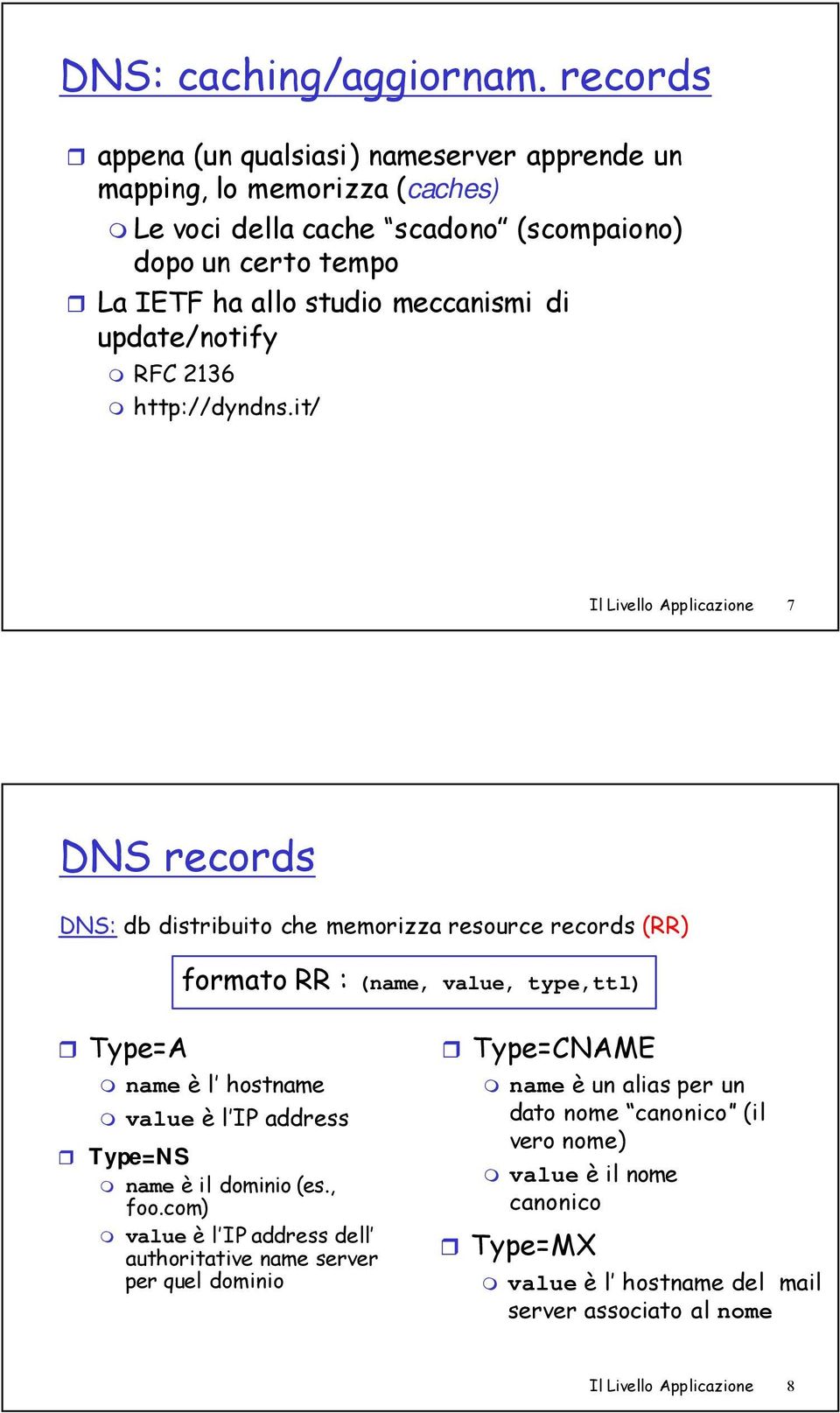 di update/notify RFC 2136 http://dyndns.