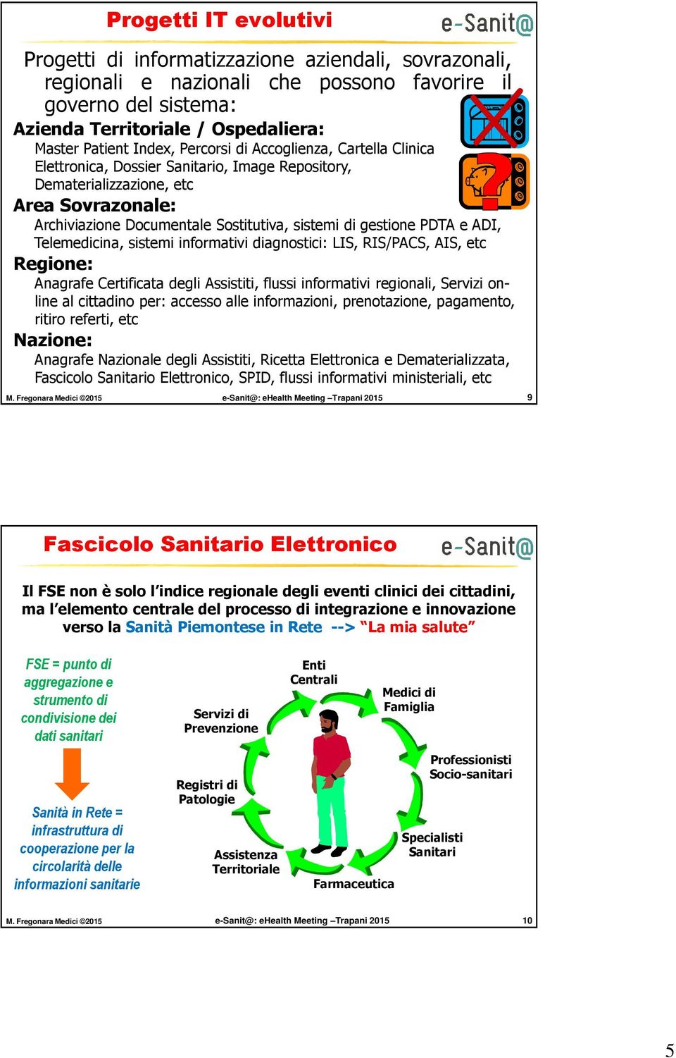 gestione PDTA e ADI, Telemedicina, sistemi informativi diagnostici: LIS, RIS/PACS, AIS, etc Regione: Anagrafe Certificata degli Assistiti, flussi informativi regionali, Servizi online al cittadino