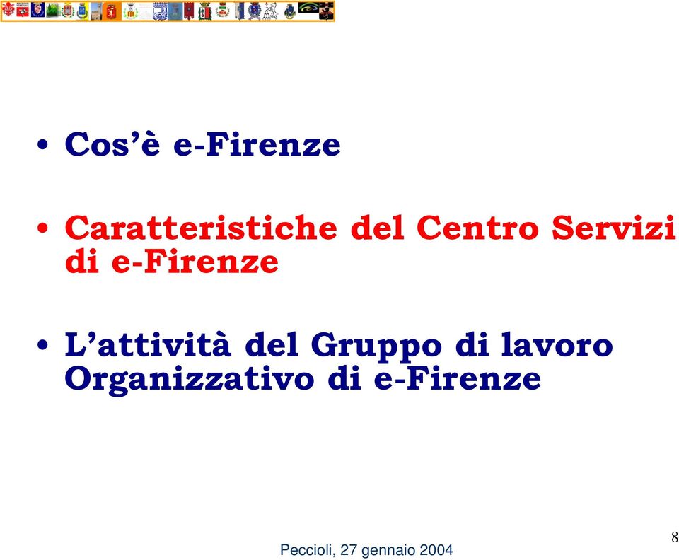 Servizi di e-firenze L