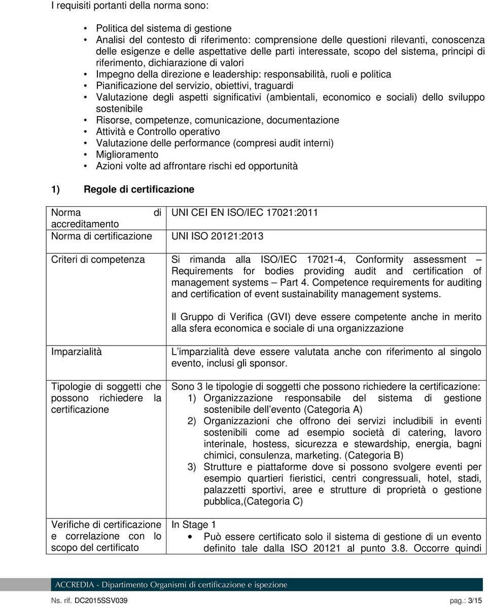 obiettivi, traguardi Valutazione degli aspetti significativi (ambientali, economico e sociali) dello sviluppo sostenibile Risorse, competenze, comunicazione, documentazione Attività e Controllo