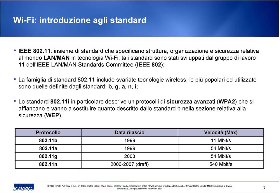 LAN/MAN Standards Committee (IEEE 802); La famiglia di standard 802.