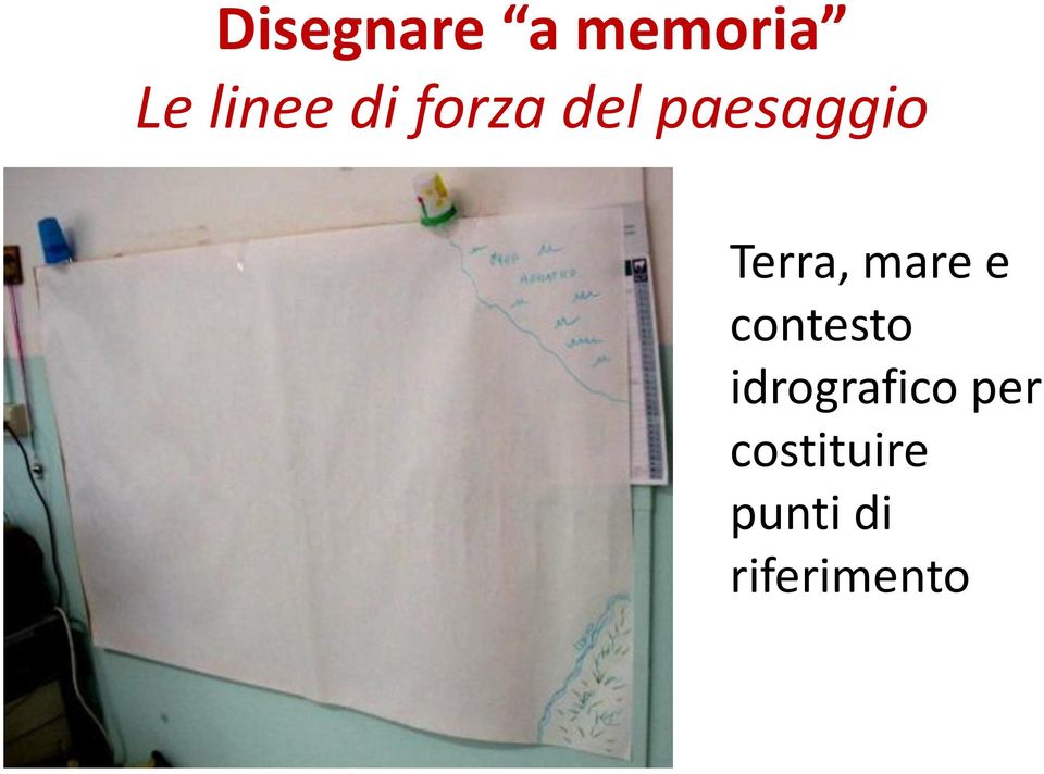 mare e contesto idrografico