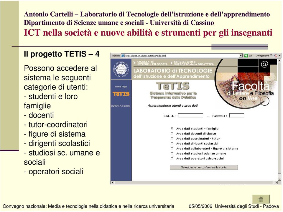 - docenti - tutor-coordinatori - figure di sistema -