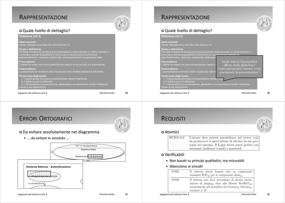 approfondimenti o, viceversa, esplorando i sottoargomenti di una particolare slide. Precondizioni: L'utente ha creato una nuova presentazione oppure ne ha caricata una preesistente.