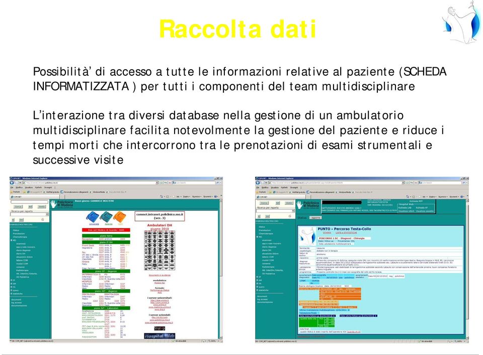 database nella gestione di un ambulatorio multidisciplinare facilita notevolmente la gestione del