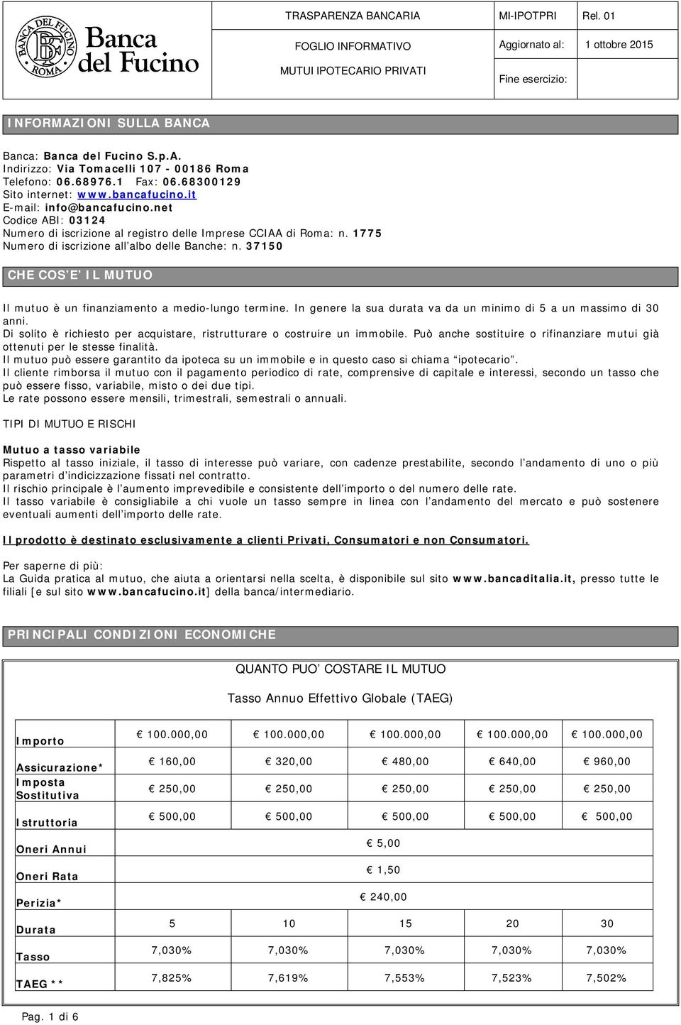 37150 CHE COS E IL MUTUO Il mutuo è un finanziamento a medio-lungo termine. In genere la sua durata va da un minimo di 5 a un massimo di 30 anni.