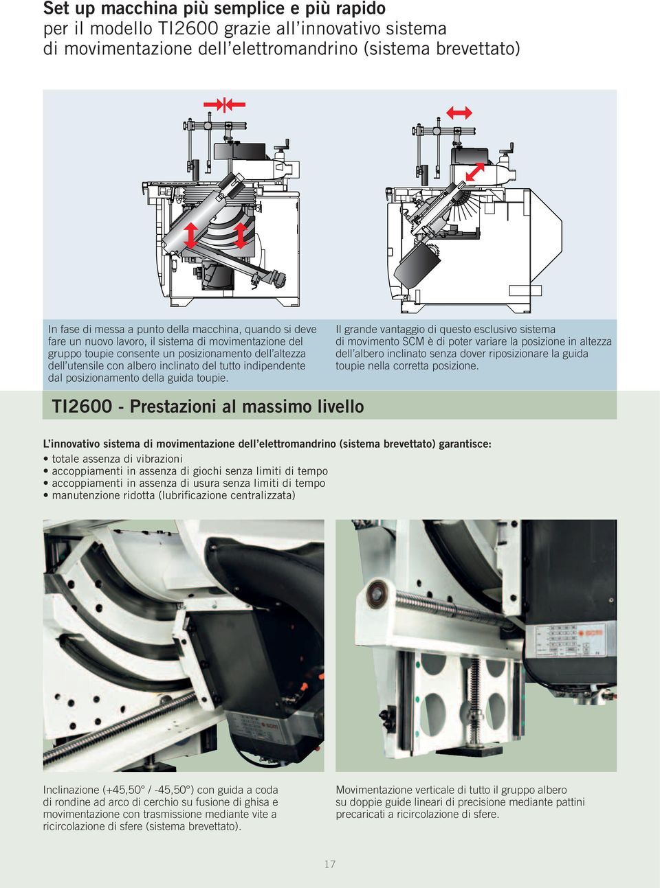 posizionamento della guida toupie.